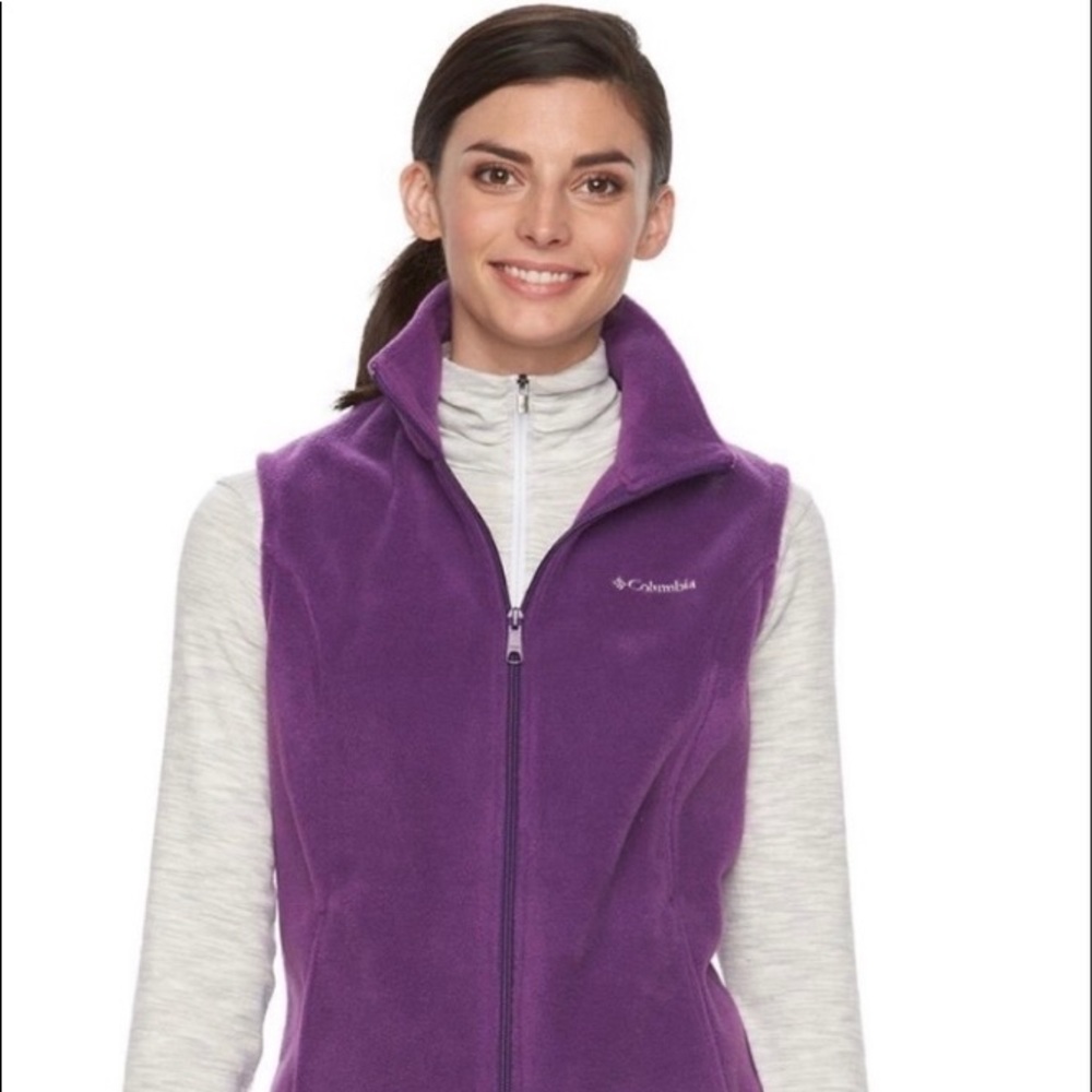 NWT Perfect Purple Columbia Fleece Vest Size Small